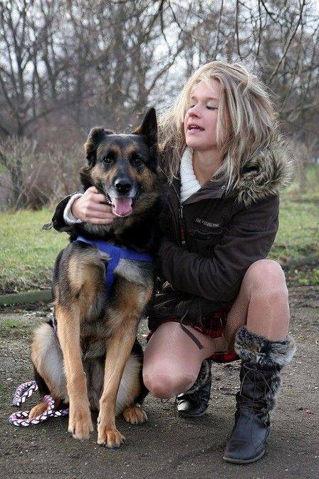 another cutie and her dog