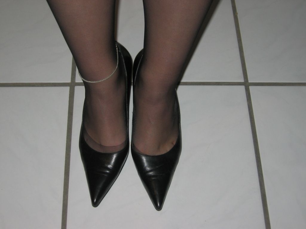 Black Pantyhose and Heels