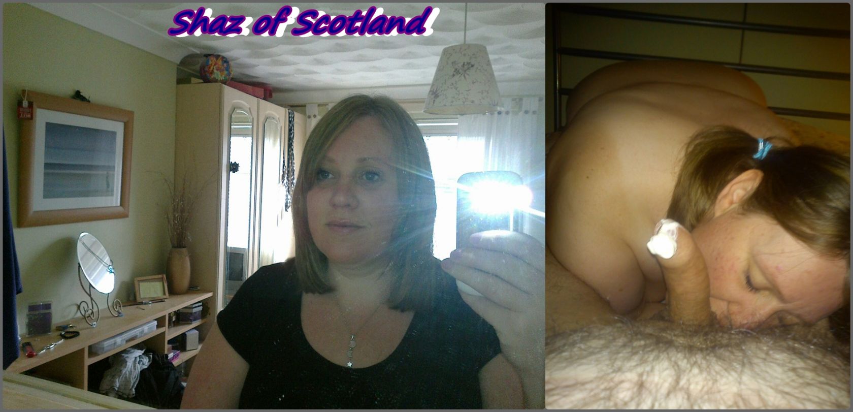 Shaz of Scotland with cock