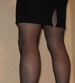 wearing pantyhose