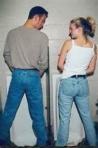 Girl pees Next to a Guy