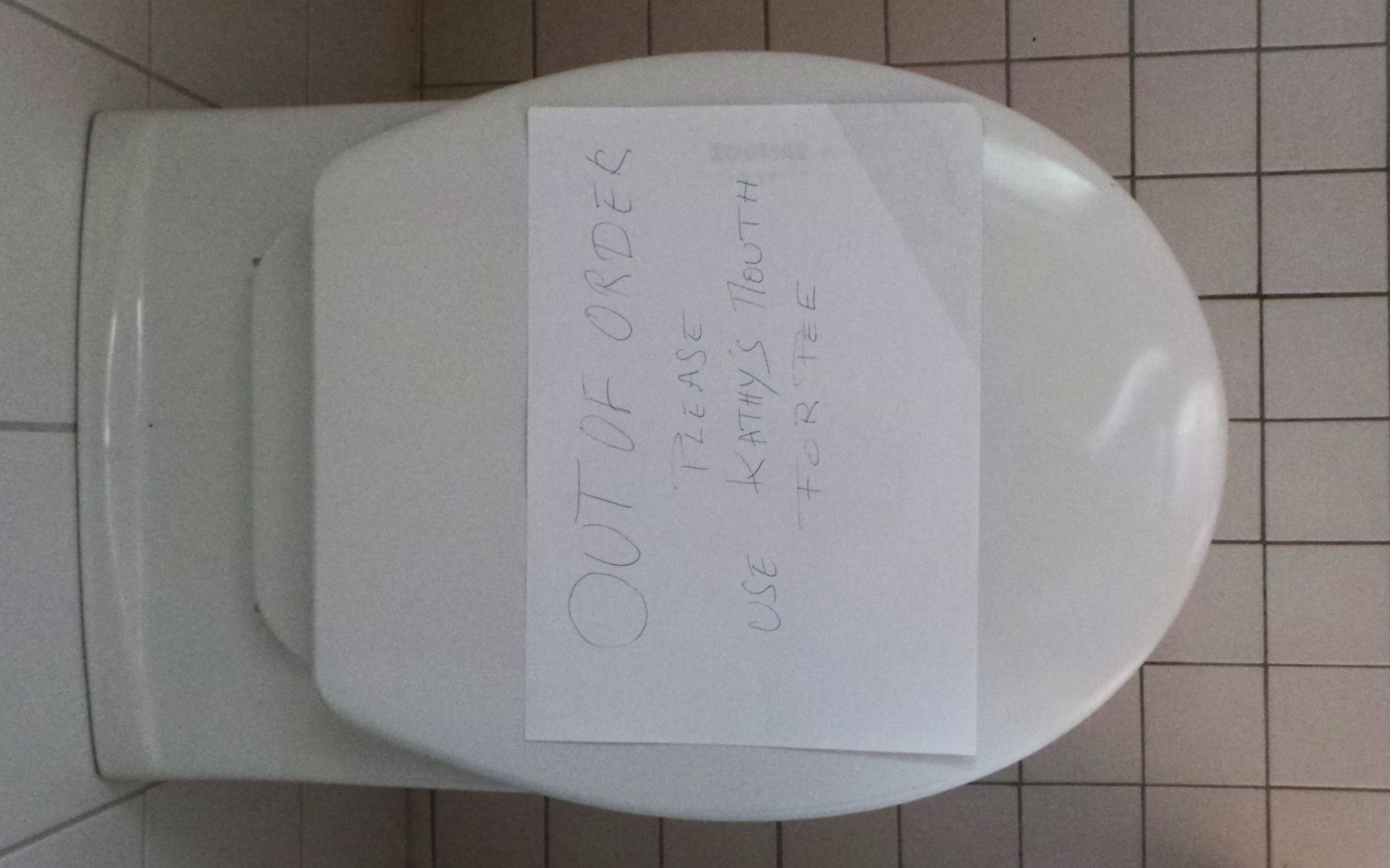 Toilet Out of order