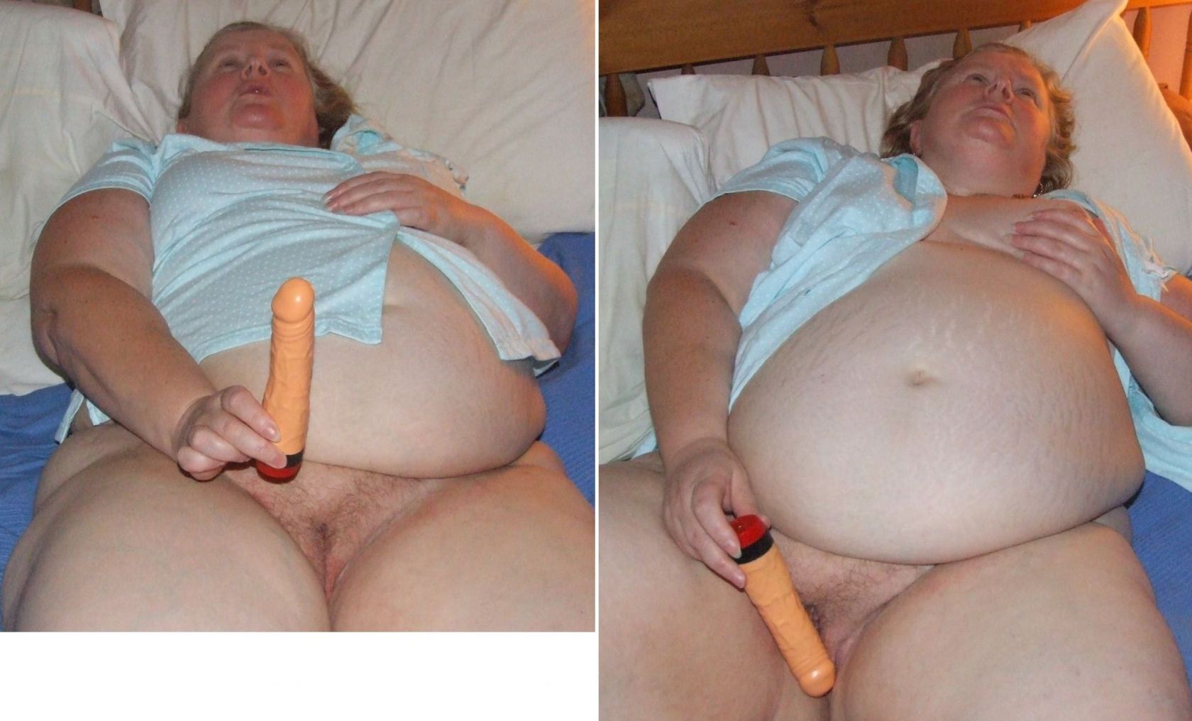 Granny with dildo