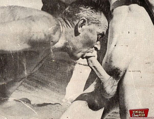 Vintage gay cock sucker