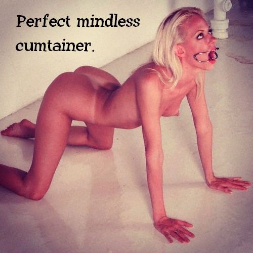 Perfect mindless cumtainer