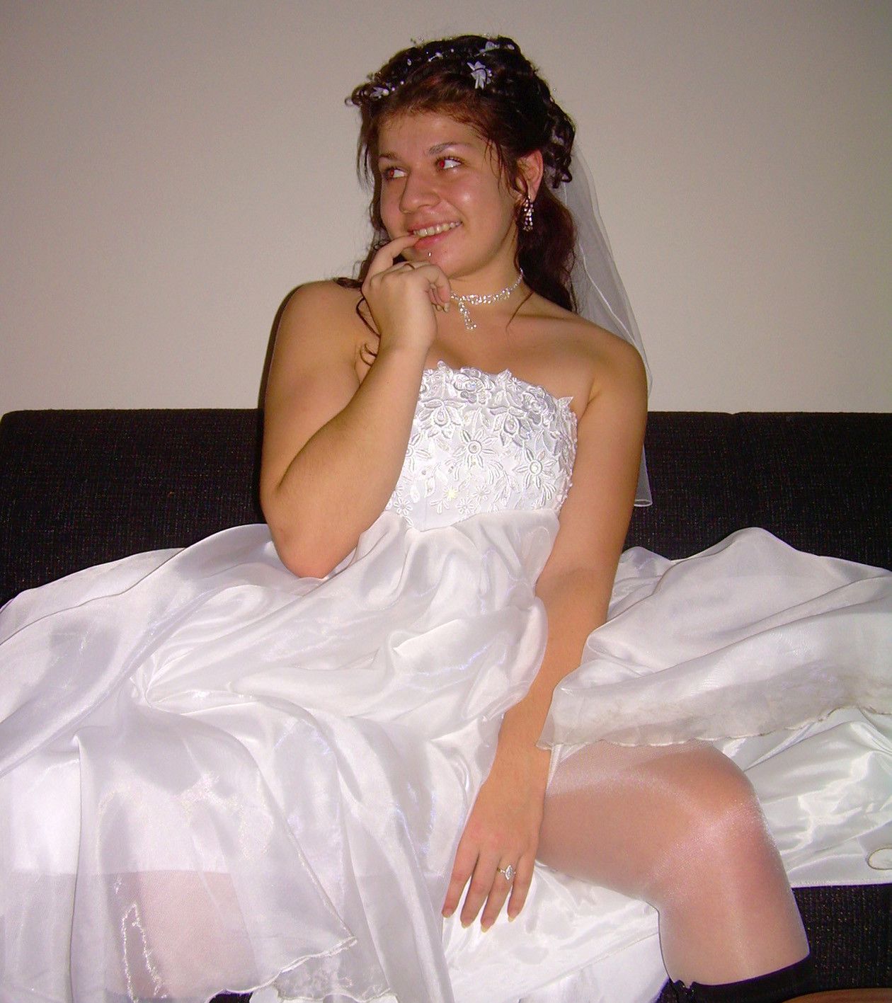 Horny Amateur Russian Brides on Their Wedding Day 011