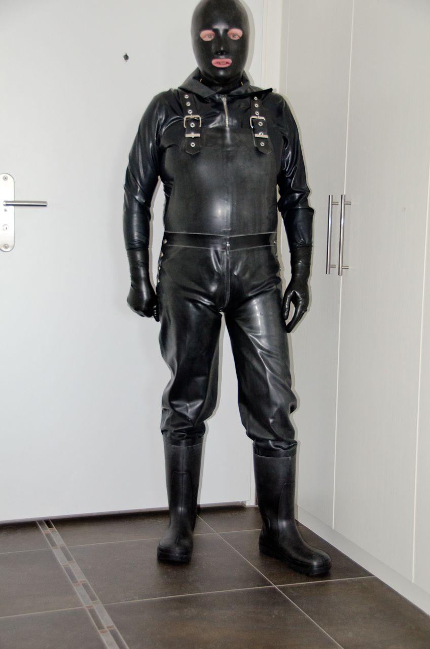 Latex Latzhose