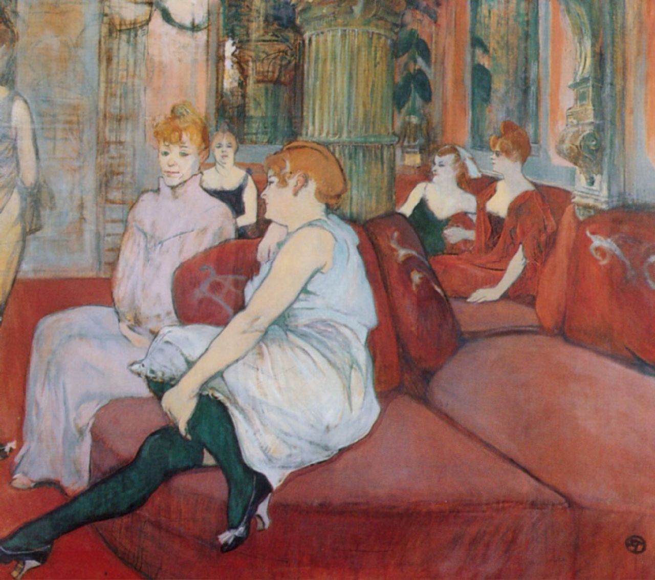 Abrupt Clio Team 1894 Toulouse-Lautrec Henri de, Au salon de la rue des Moulins With the living room of the street of the Mills
