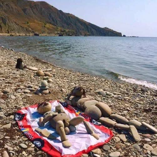 Completely stoned nudists