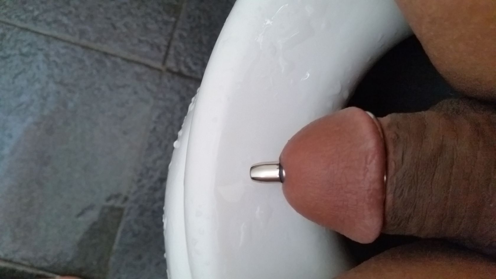 Urethral Tube Cock Ring Insertion