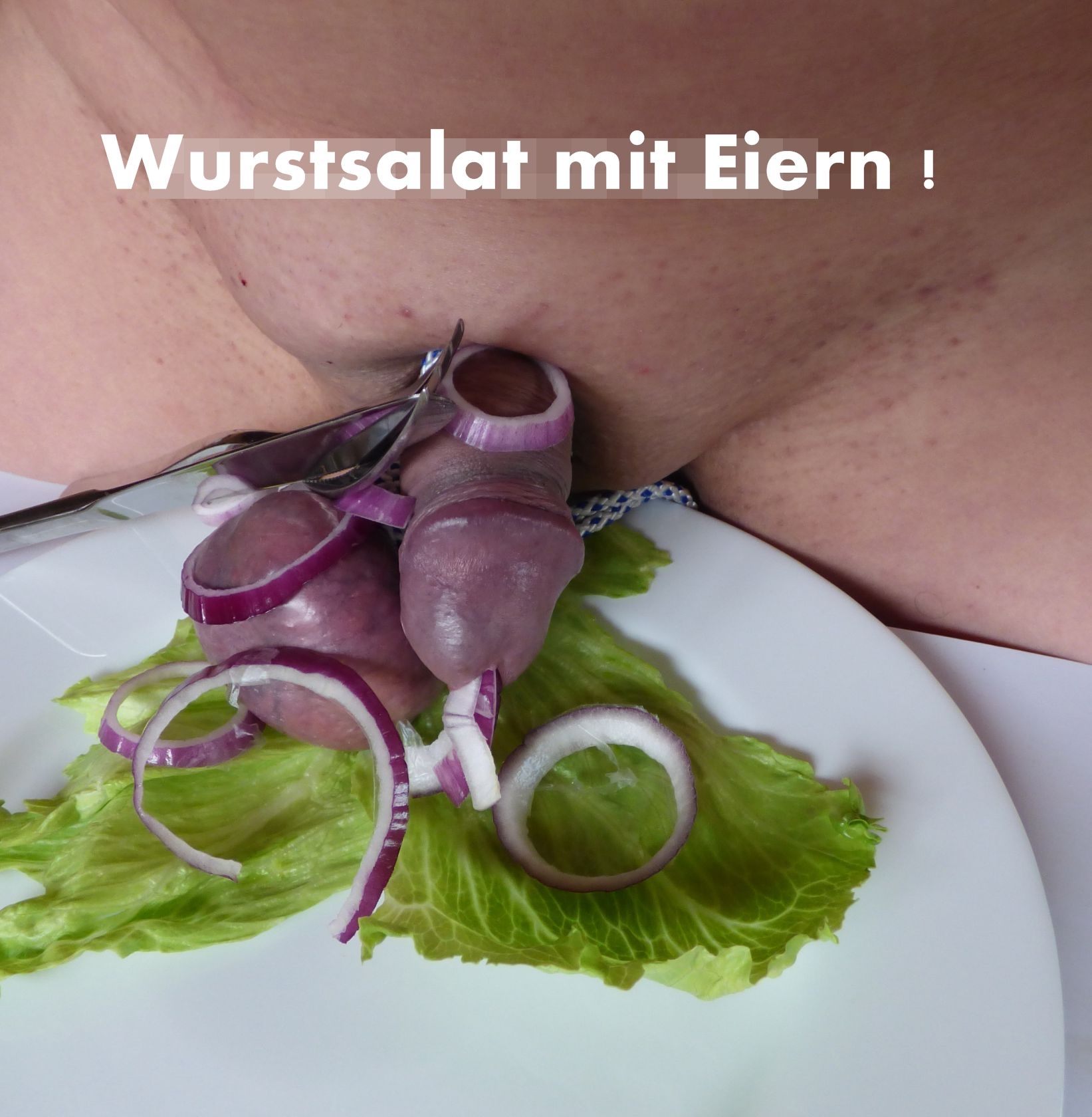 Wurstsalat für Frauen.