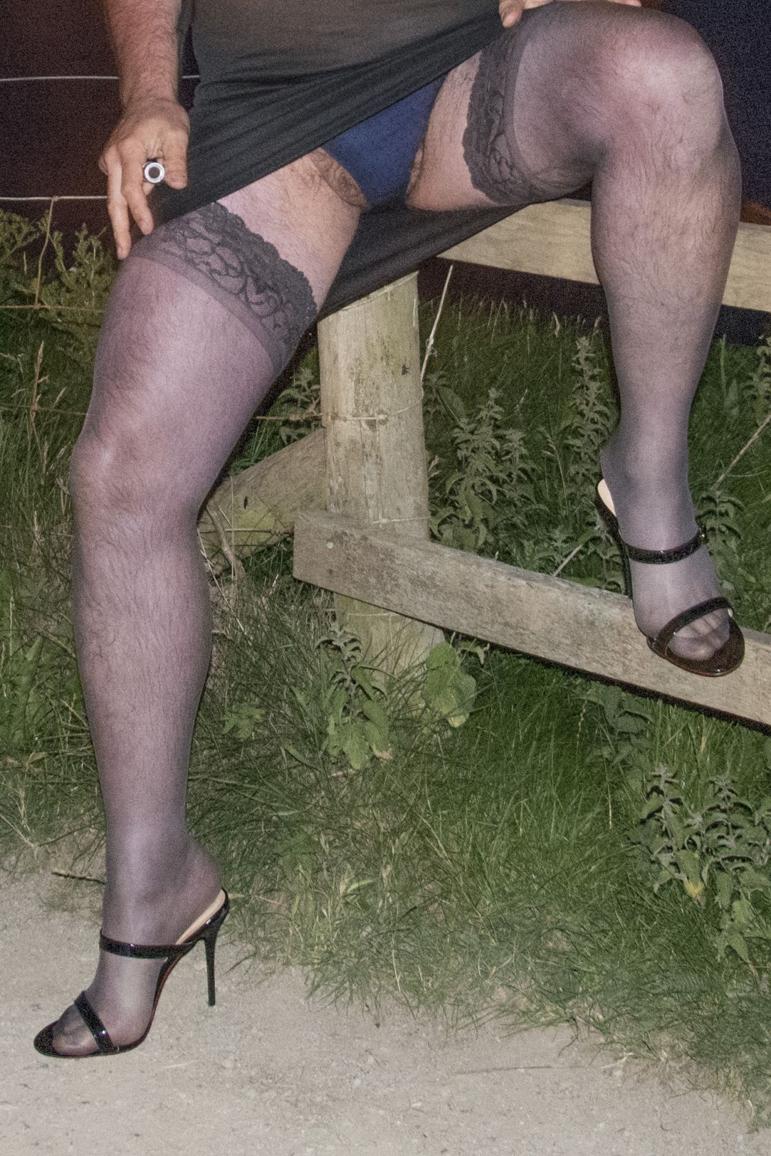 UK Crossdresser outdoors