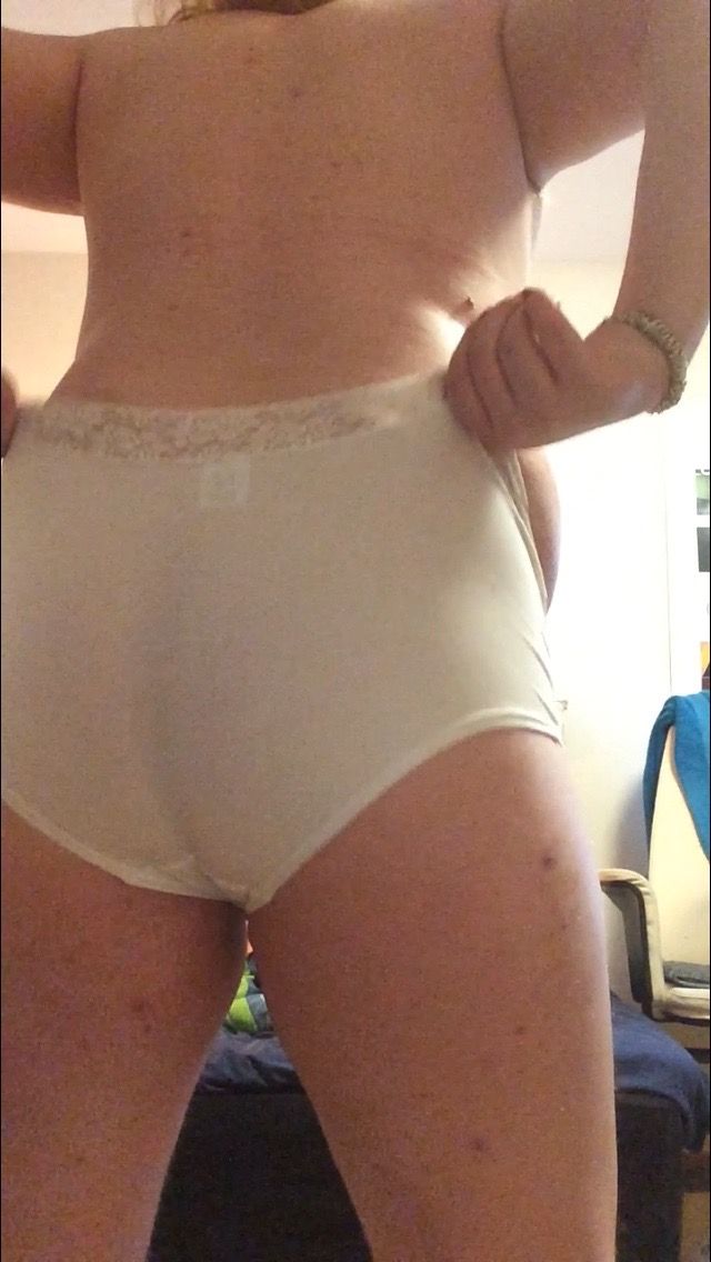 white large panties