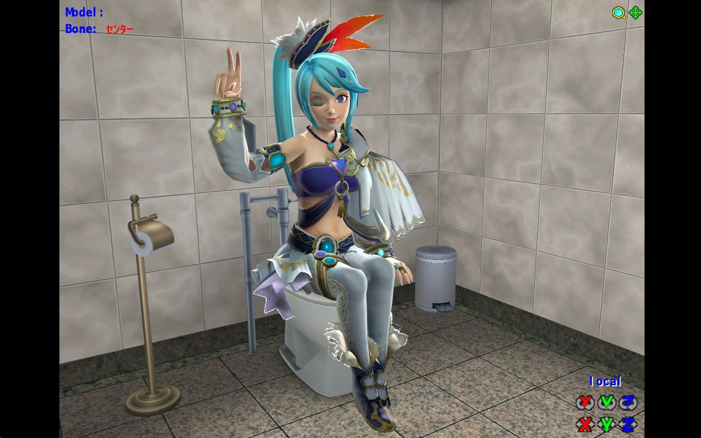 Lana Zelda Hyrule Warriors Toilet