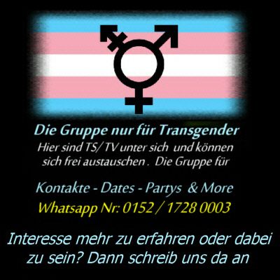 Unsere Gruppe für unser Transgender-Partys