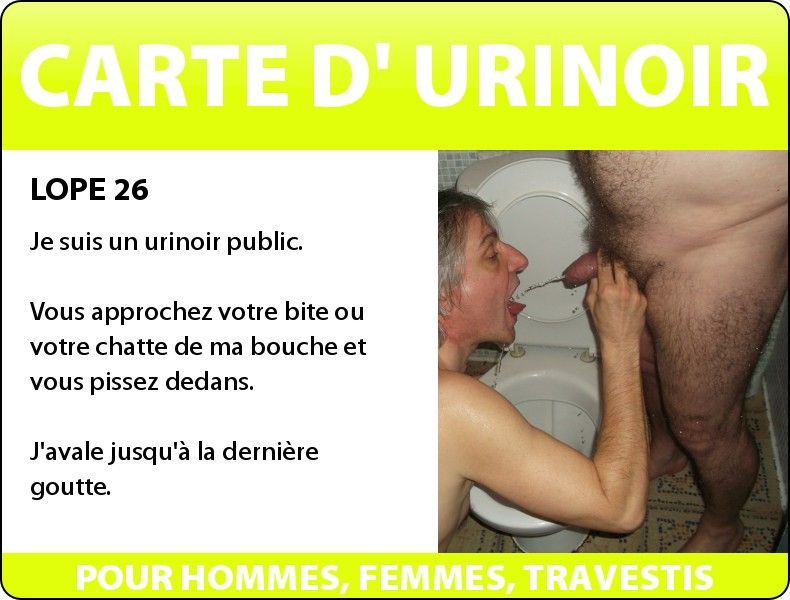 Carte urinoir