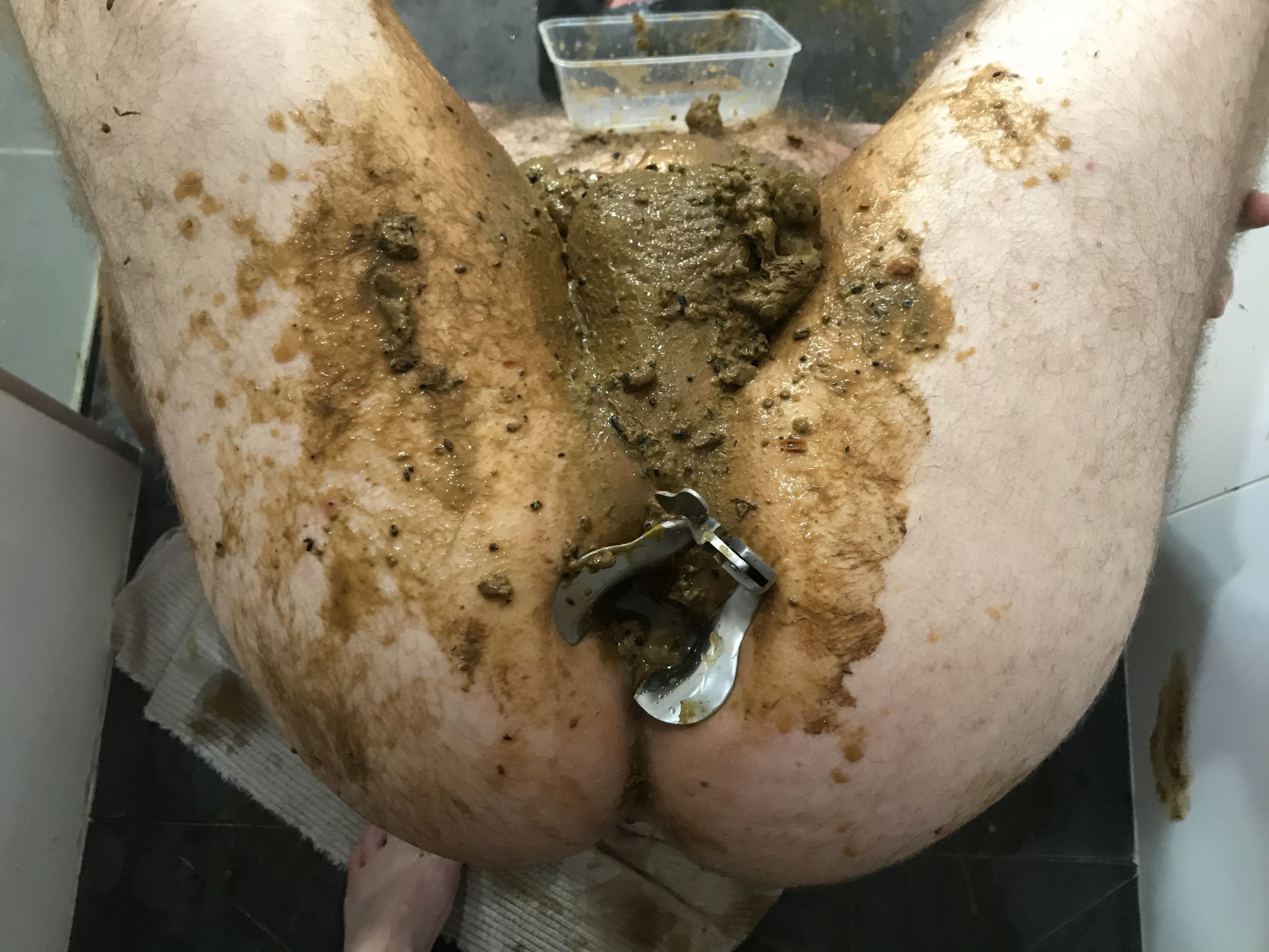 filled with my piss and shit