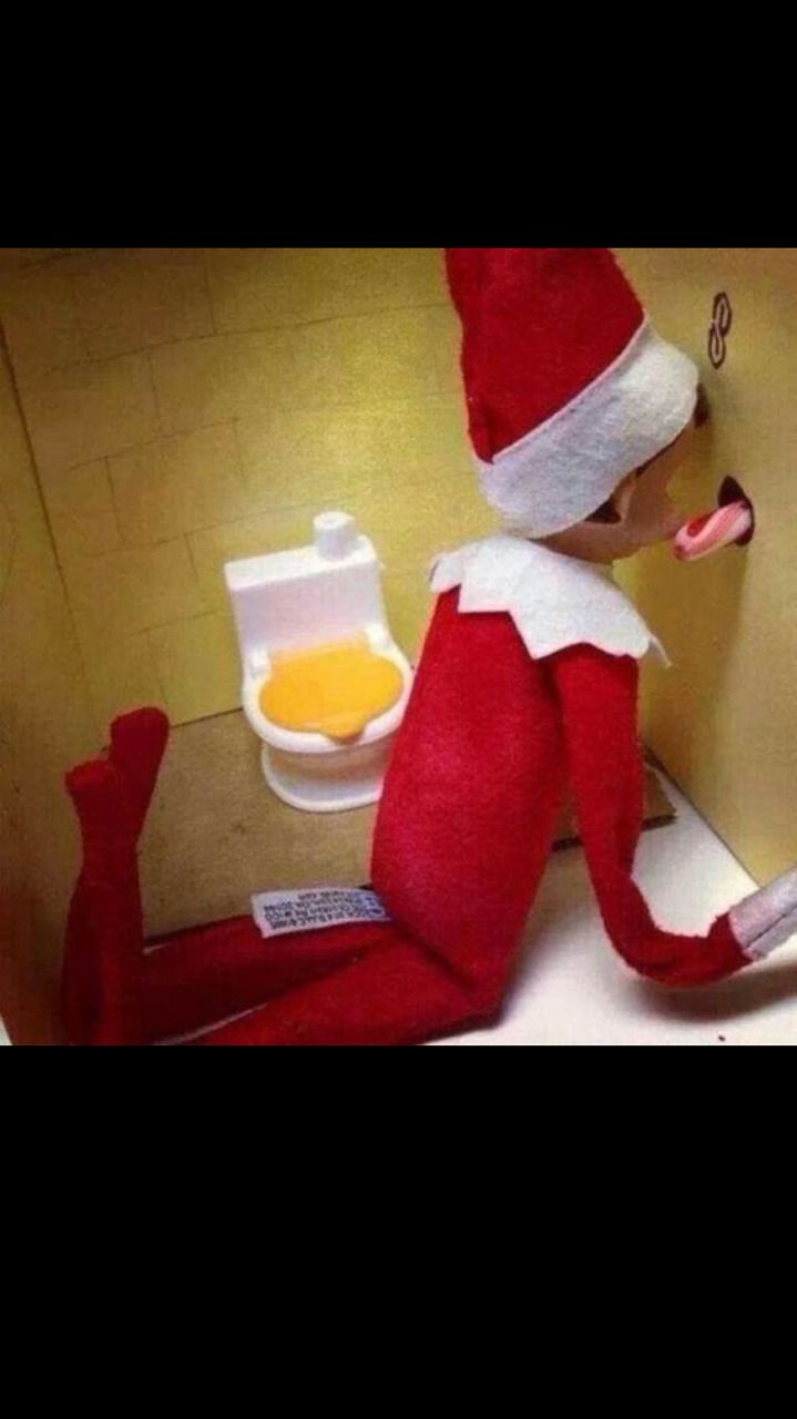 elf on his knees