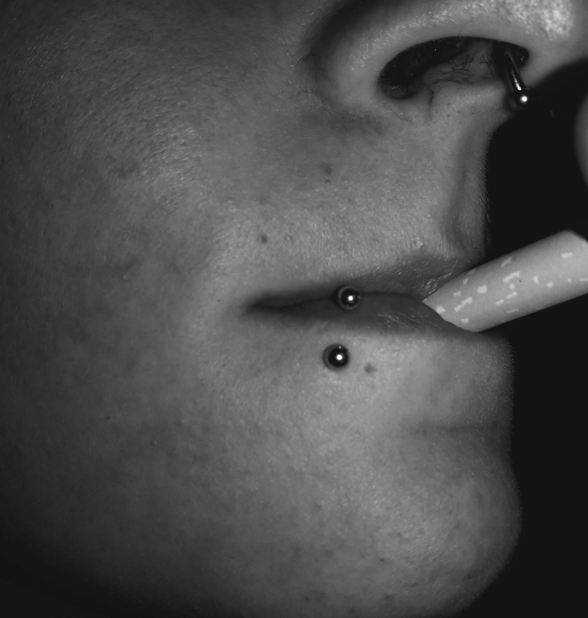 Smoking Bitch Pierced Piercing