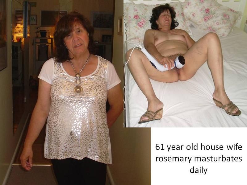 61 year old house wife rosemary masturbates daily