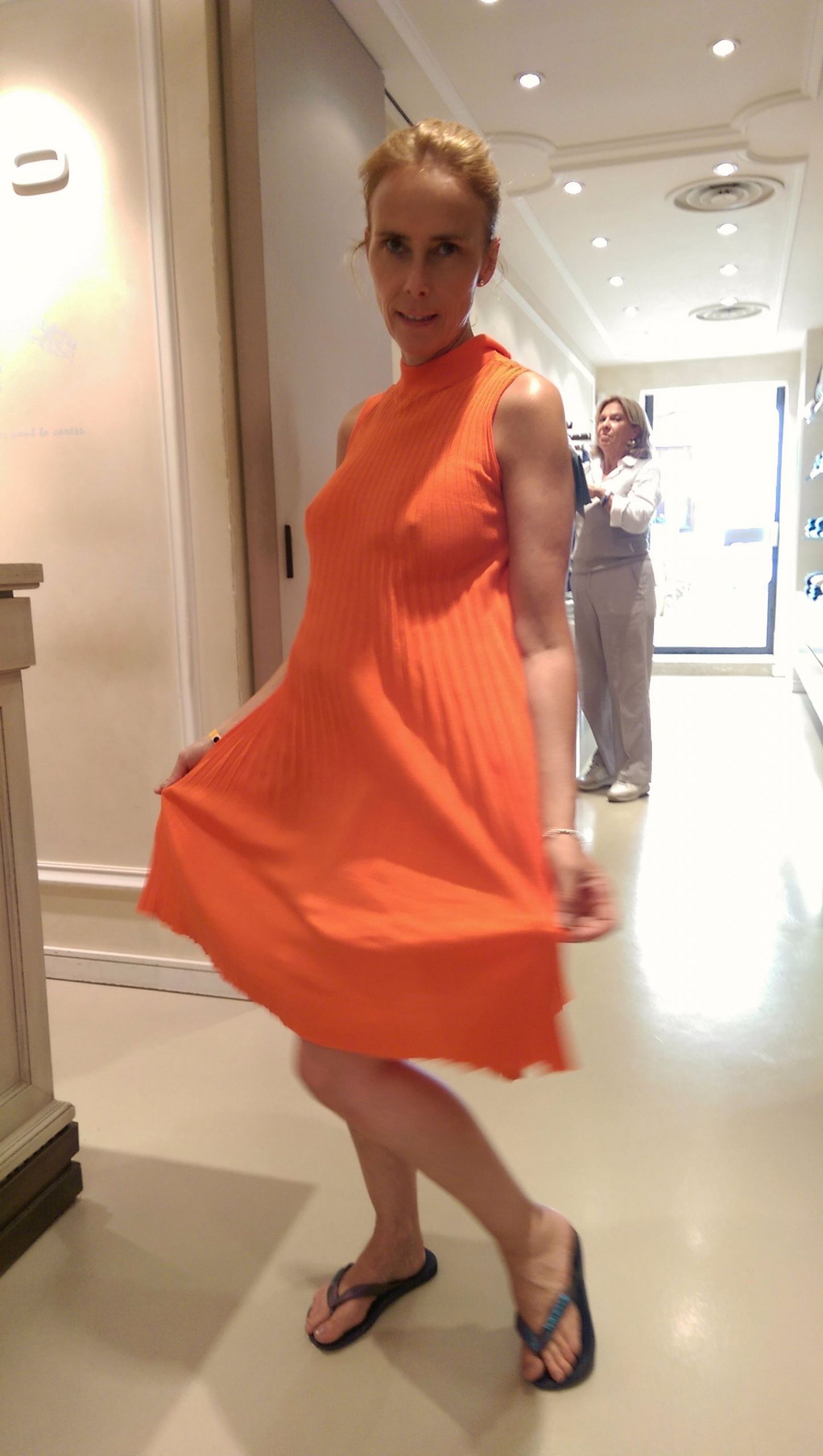 Orange dress