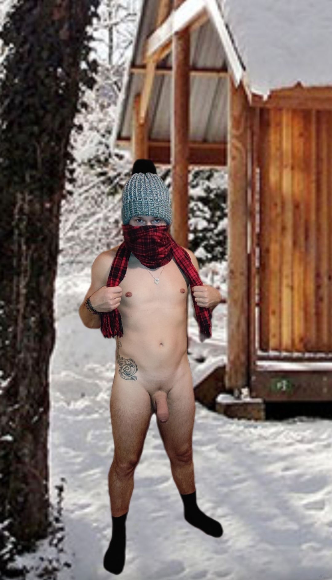 Huge Dick in winter