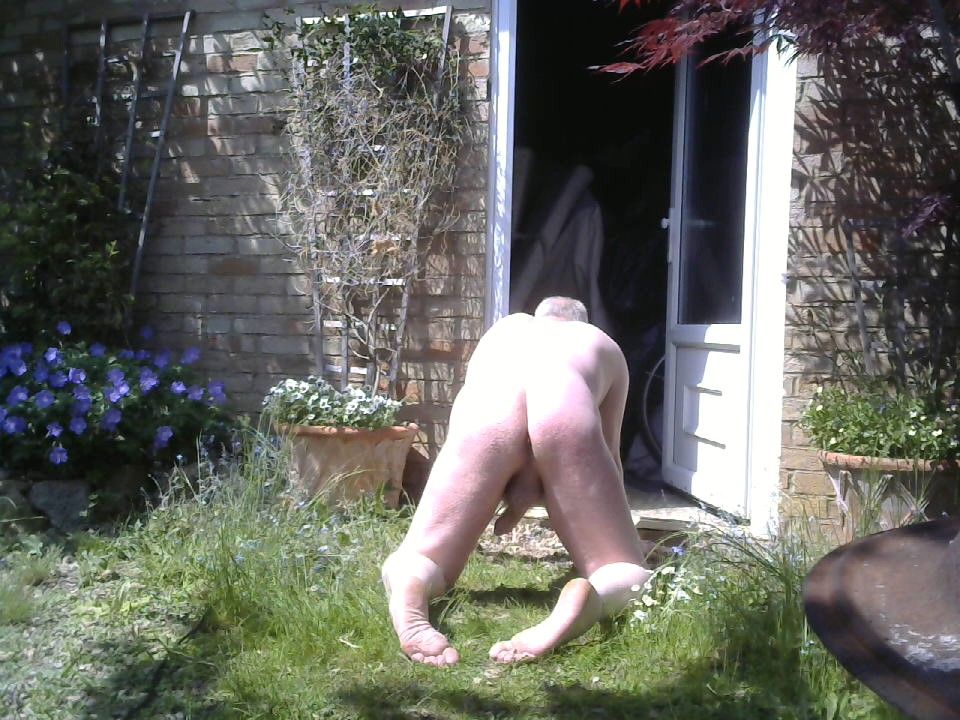 Naked garden ass