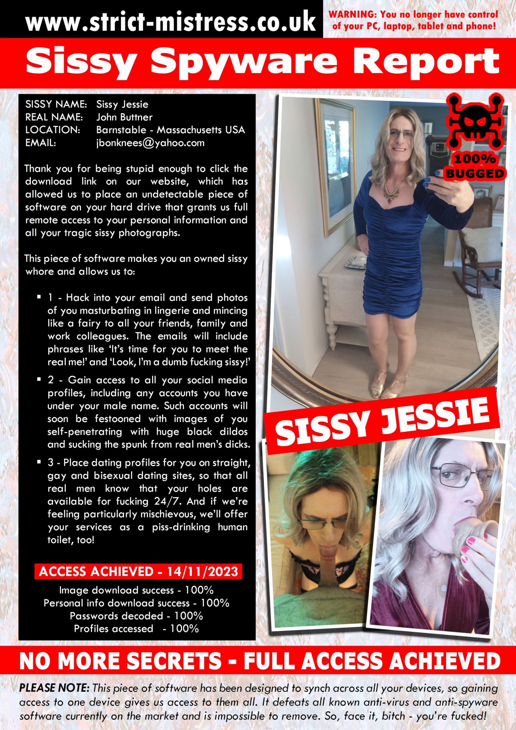Spyware caught Jessie
