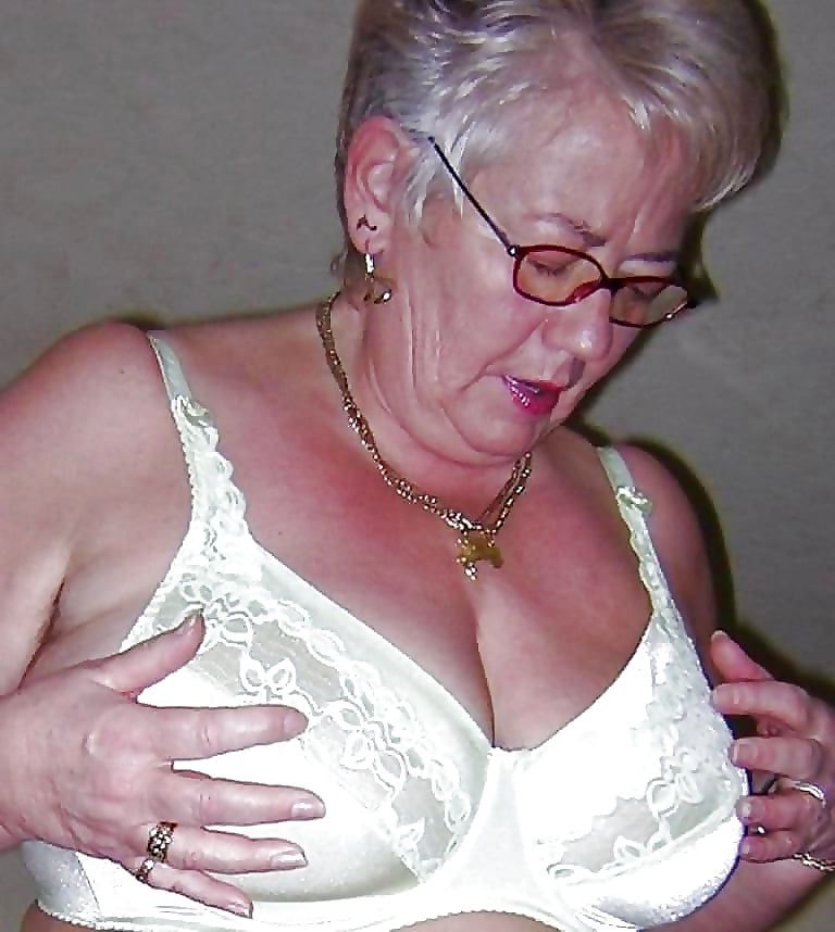 Matures and Grannies showing bra (1)
