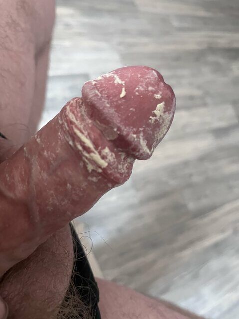 Few days unwashed creme cock