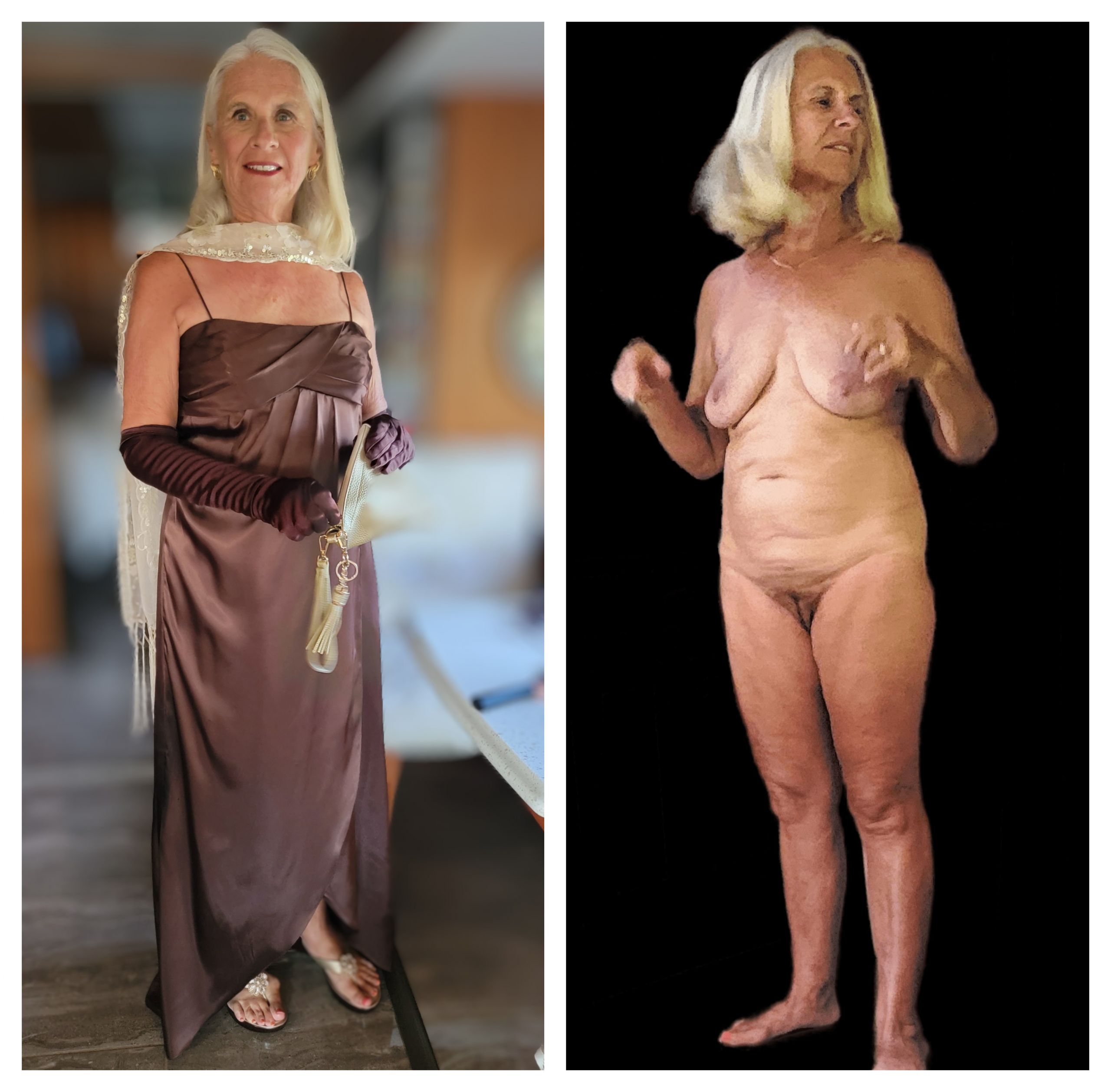 Joyce Dressed and Naked