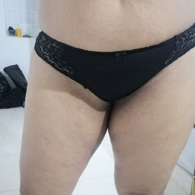 Black panty sissy