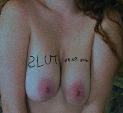 Aurelie Catena bared breasts