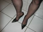 Black Pantyhose and Heels