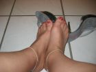 Nude Pantyhose and cummy Feet