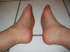 Nude Pantyhose and cummy Feet