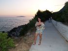 My MILF wife - little evening walk in Croatia, outdoor, public 09