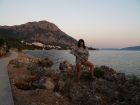 My MILF wife - little evening walk in Croatia - showing cunt, outdoor, public, upskirt 11
