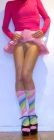Pink dress with pantyhose
