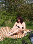 My MILF wife in public - outdoor sex, public, panties, panties 42