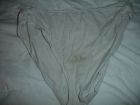White and silver period panties