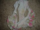 Flowered panties wet