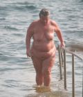 Granny out of the water