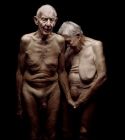 Very old nude couple