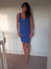 blue stretch dress