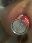 Ich mit Cola Dose im Arsch 13 (Juli 2012)