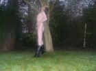 Hung from tree