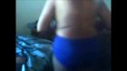 wearing blue panties putting bra on001 005