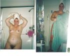 Tina ward surprised in the shower