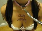 leash cum whore